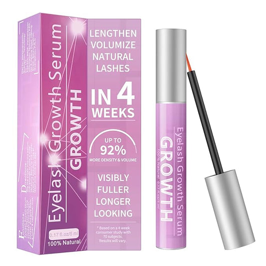 Eyelash Growth Serum Volumizing Lash Serum For Eyelash Growth Longer & Thicker Lash Enhancing serum With Natural Formula Vegan & Cruelty-Free (5mL)