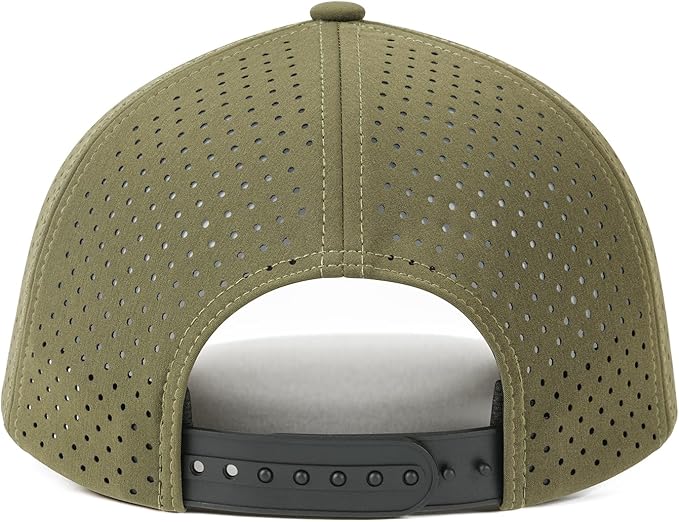 VOBOOM Men Quick Dry Baseball Cap Laser Cut Mesh Ball Curved Brim Snapback Hat