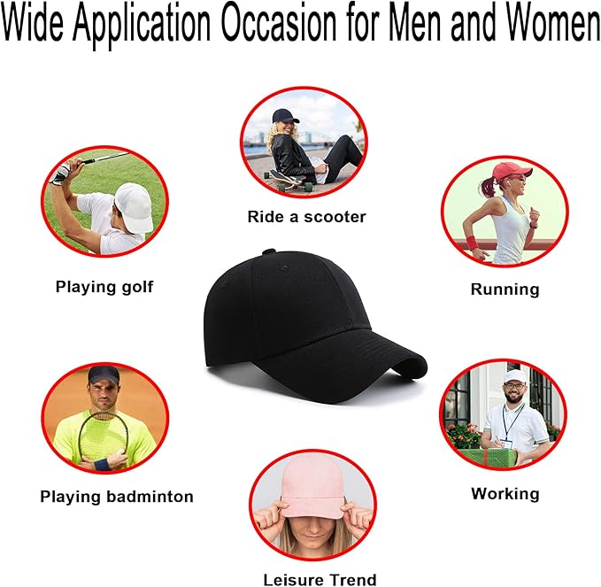 PFFY 2 Packs Baseball Cap Golf Dad Hat for Men and Women
