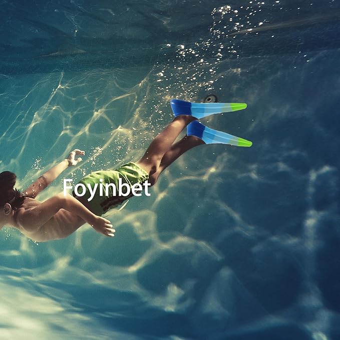 Kids Swim Fins,Short Kids Fins Youth Swimming Flippers for Lap Swimming Training for Children Girls Boys Beginners