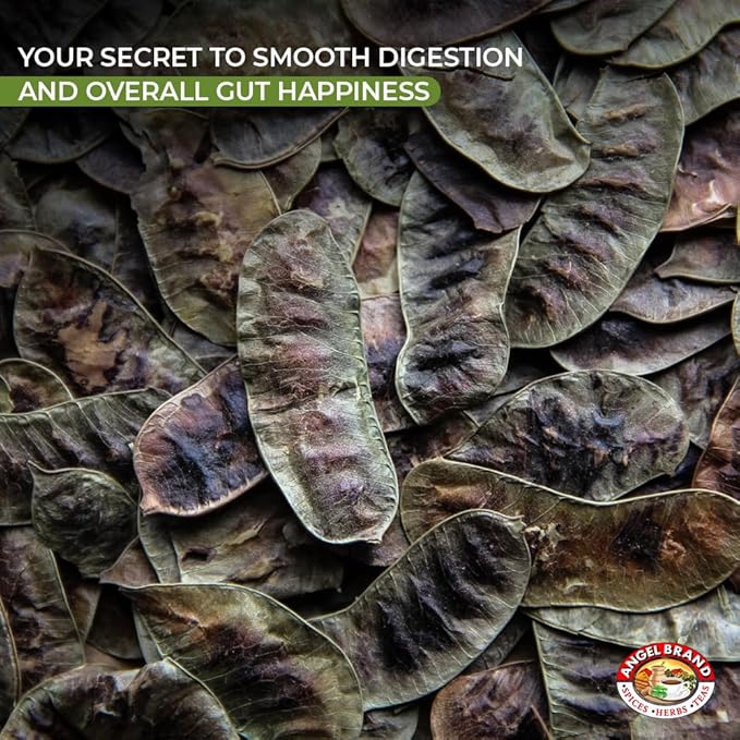 Angel Brand Senna Pods - 0.5 Pouch, Pack of 3 - Senna Pods for Tea and Traditionals Uses.