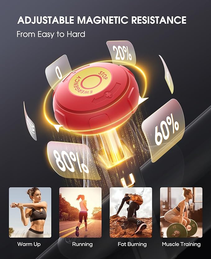 Stationary Exercise Bikes for Home, Magnetic Resistance,330 LBS Maximum Capacity, Quiet and Stable Indoor Cycle Bikes, Adjustable Digital Monitor & Phone Bracket & Comfortable Seat for Home