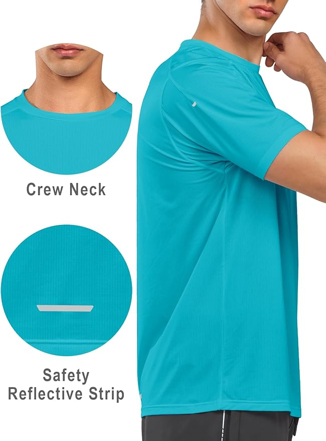 NORTHYARD Men's Athletic Running T-Shirts Quick Dry Workout Shirts Short-Sleeve Sports Gym Tee Tops Performance Activewear