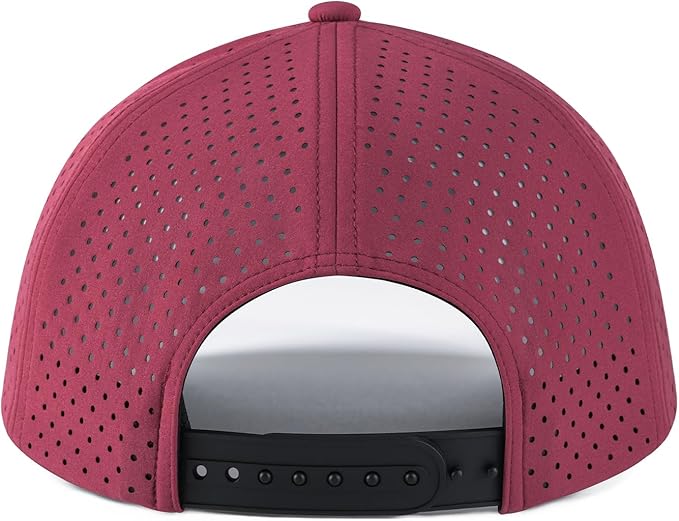 VOBOOM Men Quick Dry Baseball Cap Laser Cut Mesh Ball Curved Brim Snapback Hat