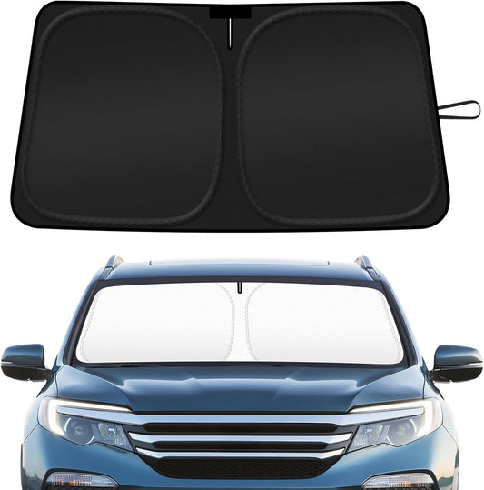 Car Windshield Sun Shade Compatible with 2016-2024 2025 Honda Pilot Accessories Sunshade Custom Foldable Windshield Sun Visor