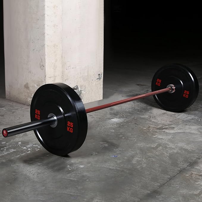 Olympic Barbell 45lb (20kg) - 7ft Bearing Spin Bar for Weightlifting and Strength Training,Ceramic Coating,500 LBS Capacity,28mm High Whip,Fits 2" Plates,for Home Gym