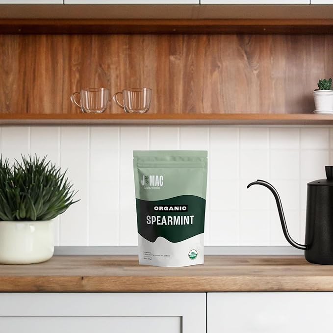 J Mac Botanicals Organic Spearmint tea loose leaf