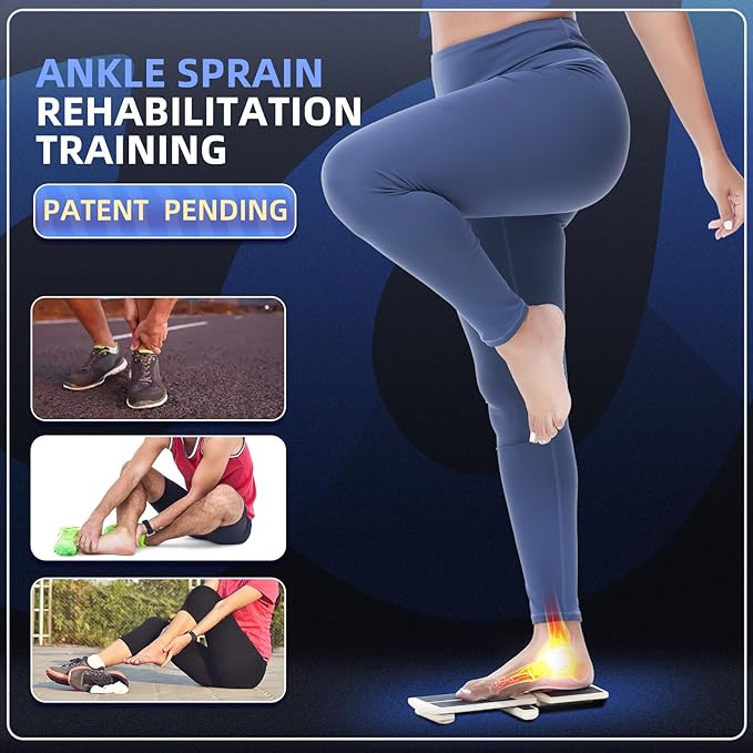 Ankle Foot Strengthener Exerciser for Sprained, Single Leg Balance Board, Posture Corrector, Foot Stretcher for Plantar Fasciitis Relief