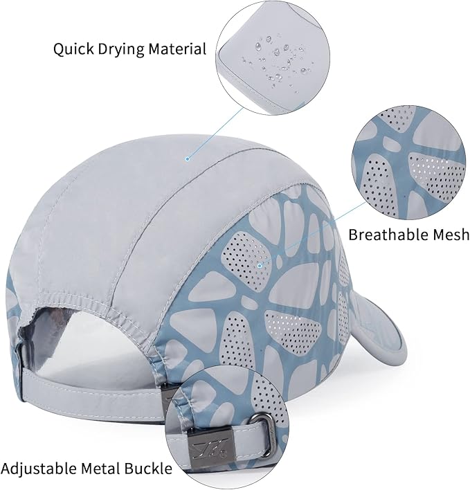 Running Hat Outdoor Sun Protection Hat Mesh Quick Dry Hat Thin Cool Baseball Cap for Women and Men