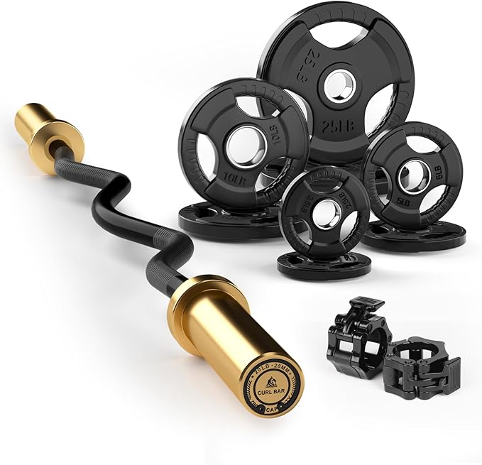 LIONSCOOL Premium 4ft/4.9ft/6ft Barbell for Strength Training and Olympic Weightlifting, 2 Inch Bar for Squats, Curls, Deadlifts, Presses, Hip Thrusts, 350lbs/500lbs/700lbs Weight Capacity