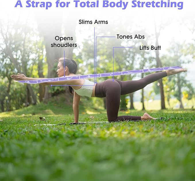 2Pcs Stretching Strap for Kids, Elastic Yoga Straps with Loops for Stretching Equipment, Kids Stretch Band, Resistance Bands, Gymnastics Stretch Band for Trainer Gymnastics Training, Yoga, Latin