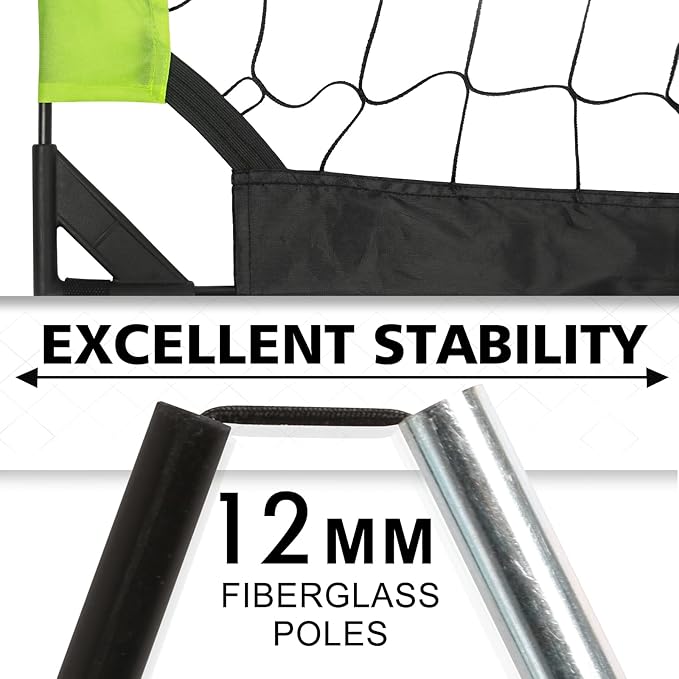 Kids Soccer Goal for Backyard, 6x4 9x5 FT Portable Soccer Nets Pop Up with Ball, Agility Ladder, Cones, Target & Carry Bag for Toddler Youth Outdoor Indoor Training Practice Sports Games Play