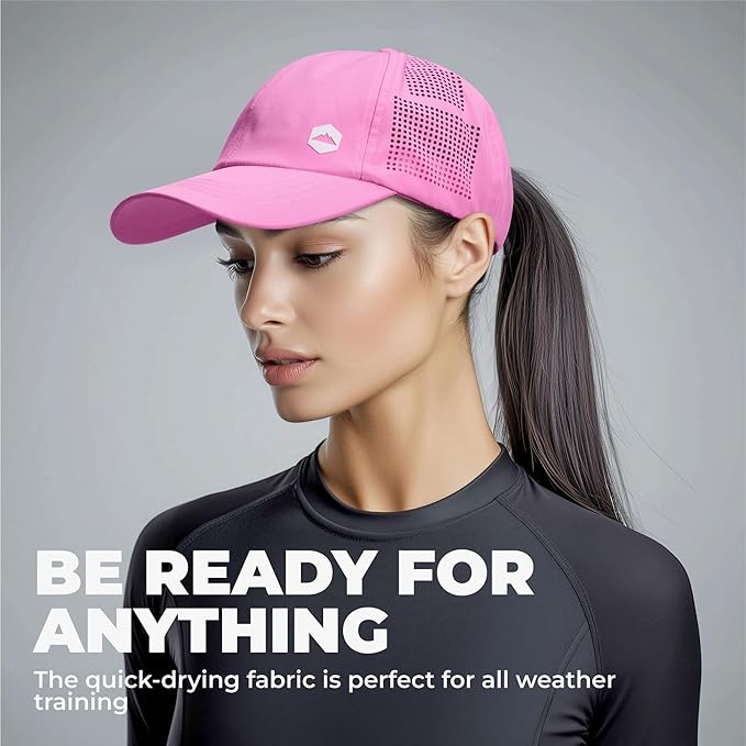 Tough Headwear Baseball Running Cap - Lightweight Quick-Drying Athletic Hat for Men & Women - Sweat-Wicking