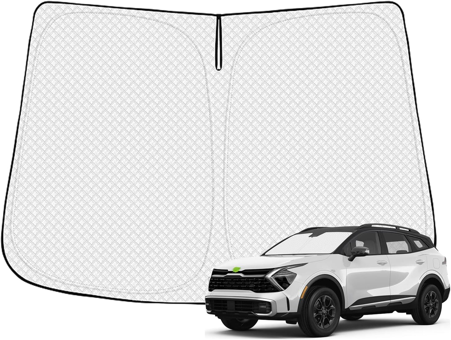 Windshield Sun Shade for 2023-2025 2026 Kia Sportage NQ5 Accessories Thicken 6-Layer Front Window Sunshade Cover Sun Visor Protector Foldable Block UV Rays Keep Vehicle Cool