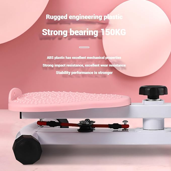 Waist Twister Board twisting machine exercise twist ab training – Noiseless Fitness Tool with Loop Resistance Bands, Foot Massage, and Core Workout for Belly Fat Loss