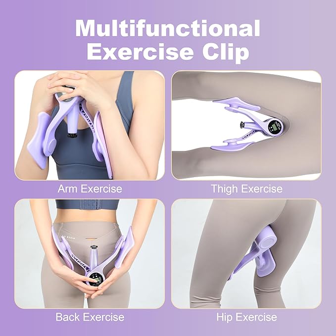 Thigh Exerciser, Kegel Exercise Products, Pelvic Floor Muscle Trainer, Inner Thigh Exercise Equipment for Men&Women