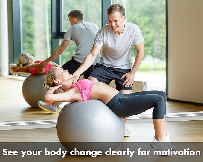 Hasipu Home Gym Mirror 95" L x 39" W - 1PC Large Full Body Mirror for Yoga, Wall-Mounted Mirrors for Fitness, Garage, Dance Studio, 0.16in Tempered Glass Frameless