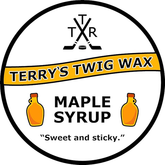 Terry's Twig Wax - Maple Syrup (Extra Grip Hockey Stick Wax) for Hockey Blade Tape, Increased Puck Control, Stick Tricks Michigan, Water Resistant