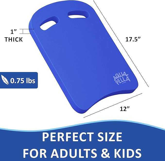 Aquapella Swimming Kickboard - One Size Fits All - A Great Training Aid for Children and Adults