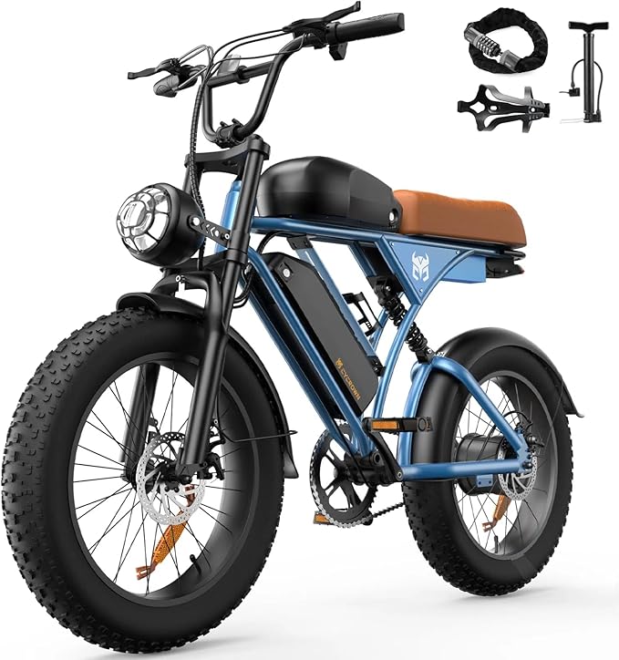 Electric Bike for Adults,Peak 1000W/1500W Motor,20/28MPH 55-150Mile ebikes for Adults with 10.4AH/13AH/26AH Battery,20" Fat Tire Electric Dirt Bike Commuting Off Road Ebike, UL2849
