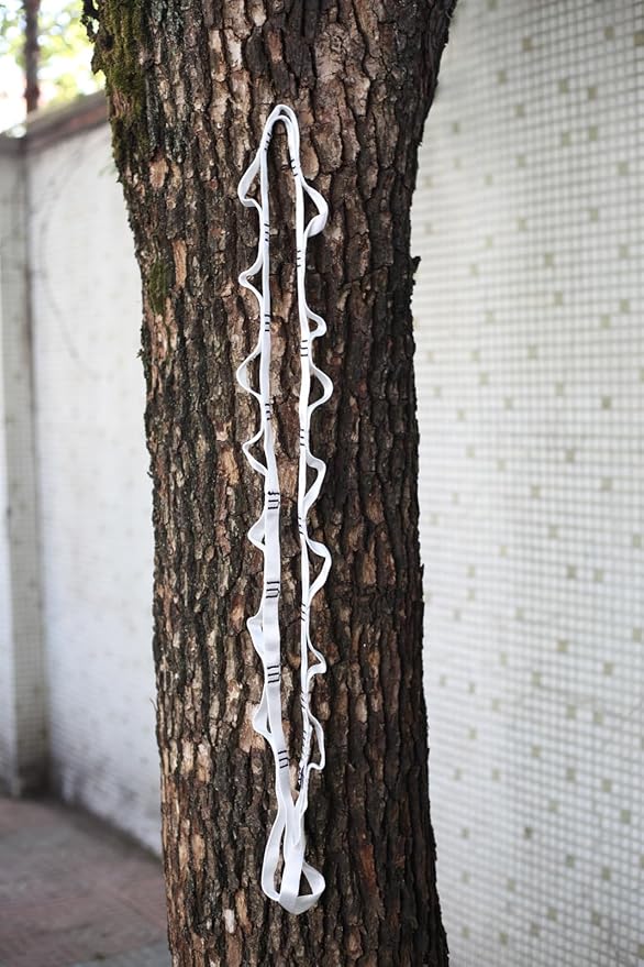 2PCS 5.9ft Long Nylon Daisy Chain Straps for Aerial Yoga Hammock Swing Adjustable Aerial Silk Extender Hanging Rope for Aerial Yoga Belts 180cm