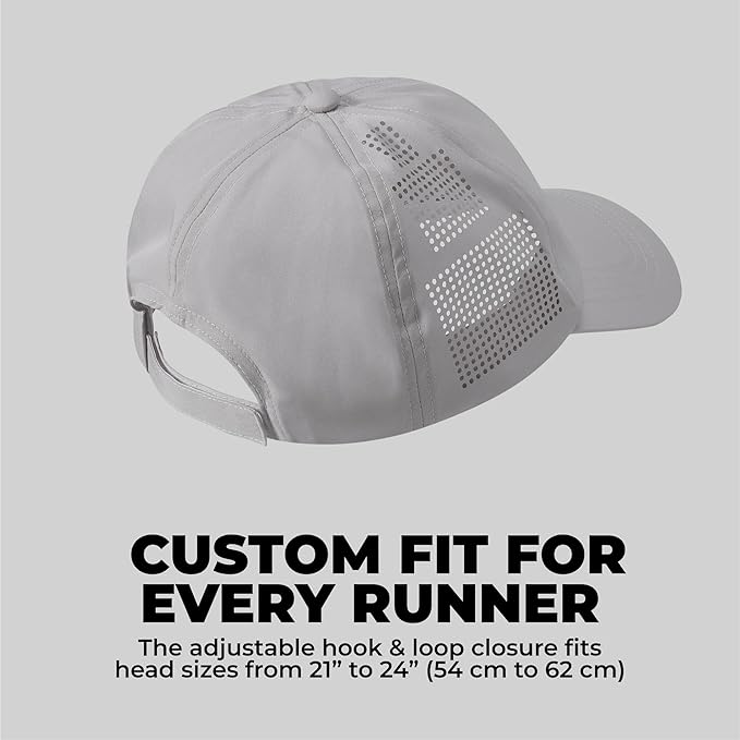 Tough Headwear Baseball Running Cap - Lightweight Quick-Drying Athletic Hat for Men & Women - Sweat-Wicking