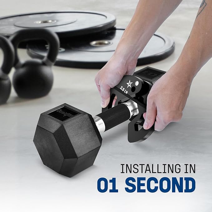 Yes4All Fractional Weight Plates Set, Available In Steel And Rubber, Set of 2/4/6 Plates in 1.25LB, 2.5LB, or 5LB Sizes, Micro Change Plates for Dumbbell and Olympic Barbell Weightlifting