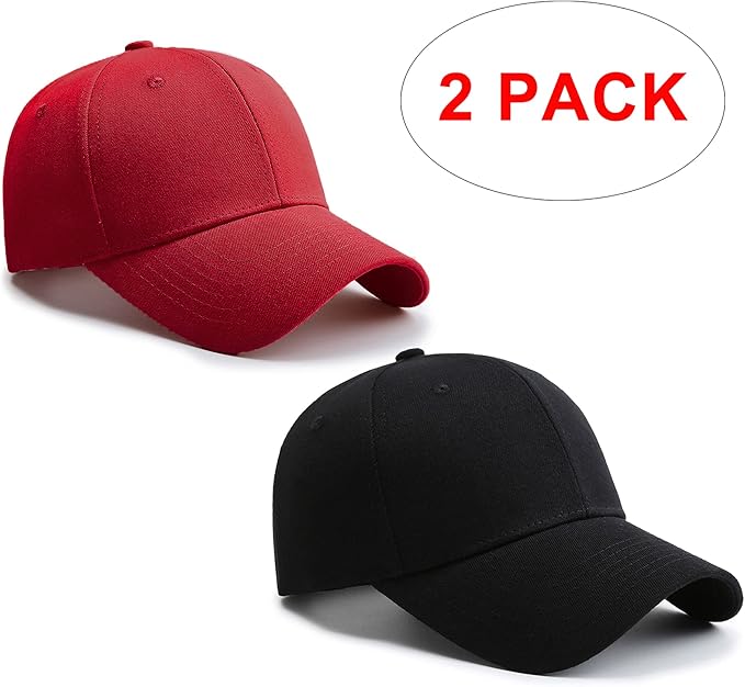 PFFY 2 Packs Baseball Cap Golf Dad Hat for Men and Women