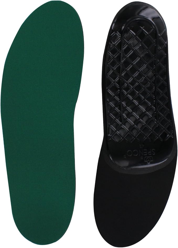 Spenco Rx Orthotic Arch Support Full Length Shoe Insoles, Men's 12-13.5, Green
