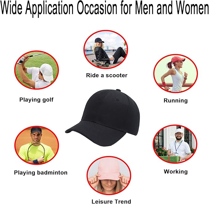 PFFY 2 Packs Baseball Cap Golf Dad Hat for Men and Women