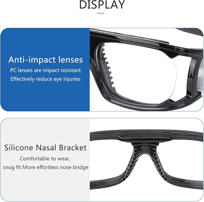 Men Basketball Glasses.Soccer Football Sport Protective Eyewear Safety Goggles,Sports Glasses For Replaceable Lens