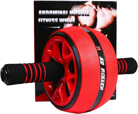 AB Wheel Roller, Exercise Abdominal Wheel Fitness for Gym & Home, Work-out Strength-Training Equipment with Knee Pad