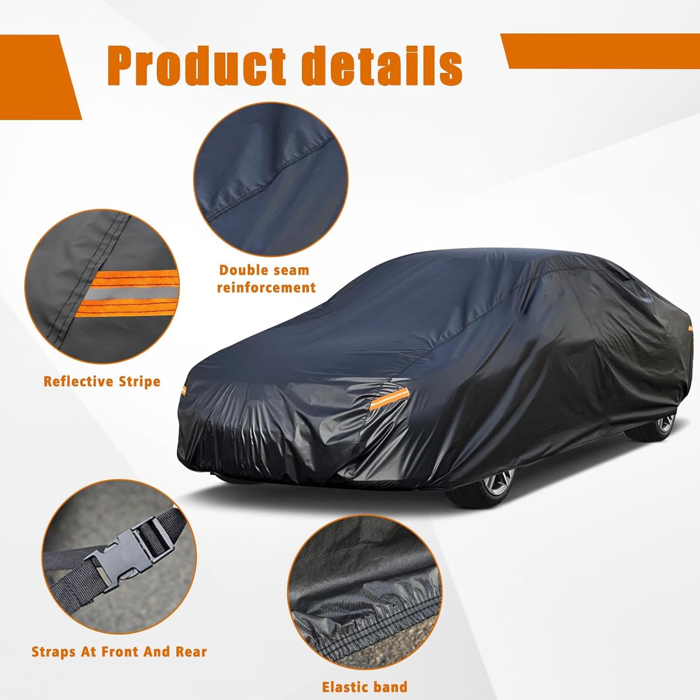 Kayme 7 Layers Car Cover Custom Fit for Honda S2000 (1999-2009) Waterproof All Weather for Automobiles, Outdoor Full Cover Rain Sun UV Protection.