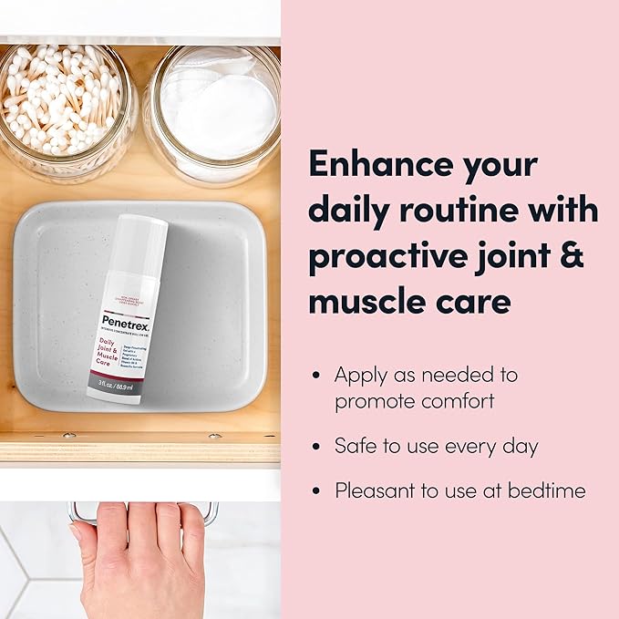 Penetrex Joint & Muscle Therapy Roll On - Soothing Gel for Back, Neck, Hands, Feet - Premium Whole Body Rub with Arnica, Vitamin B6 MSM & Boswellia - 3oz