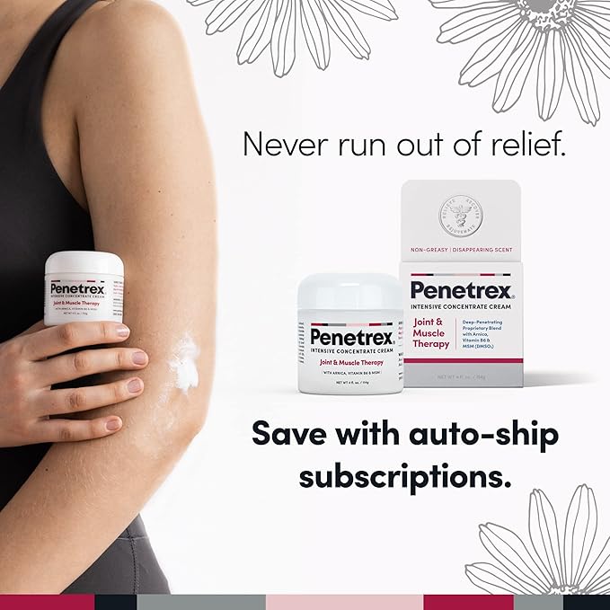 Penetrex Joint & Muscle Therapy Trio - Soothing Comfort for Back, Neck, Hands, Feet - Premium Whole Body, Rub with Arnica, Vitamin B6 MSM & Boswellia - 2oz, 3oz, 4oz