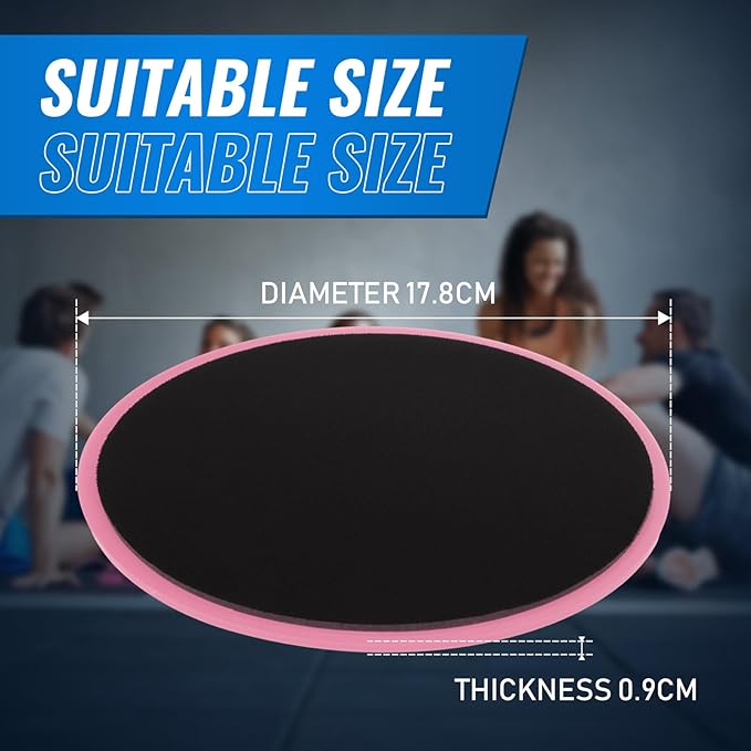 Wettarn 24 Pcs Core Sliders for Working Out Abdominal Exercise Gliding Discs Dual Sided Workout Disc Fitness Sliders Exercise Gear for Gym Floors Training Abdominal Core Strength