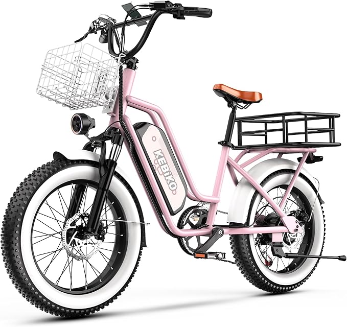 1500W Electric Bike for Adults,48V 20/60Ah Removable Battery Max Range 80Miles & 30MPH Electric Bicycle,20''×4" Fat Tire Ebike,Adult Electric Bicycles for Commute Beach Snow,E-Bike UL Certified