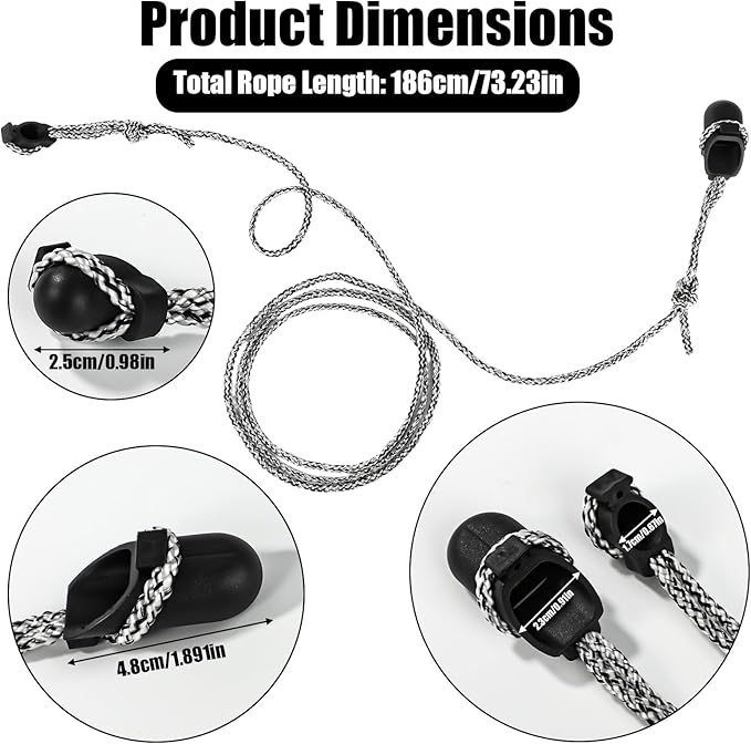 Archery Recurve Bow Stringer Tool, Heavy-Duty Nylon Safety Stringing Accessories for Recurve, Traditional, and Long Bows