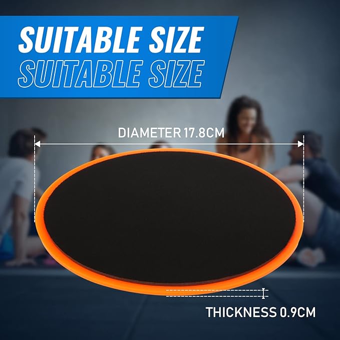 Wettarn 24 Pcs Core Sliders for Working Out Abdominal Exercise Gliding Discs Dual Sided Workout Disc Fitness Sliders Exercise Gear for Gym Floors Training Abdominal Core Strength