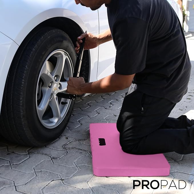 Thick Kneeling Pad, Garden Kneeler for Gardening, Bath Kneeler for Baby Bath, Kneeling Mat for Exercise & Yoga, Knee Pad for Work, Floor Foam Pad, 2X Large (XXL) 24 x 14 x 1.5 Inches, Pink