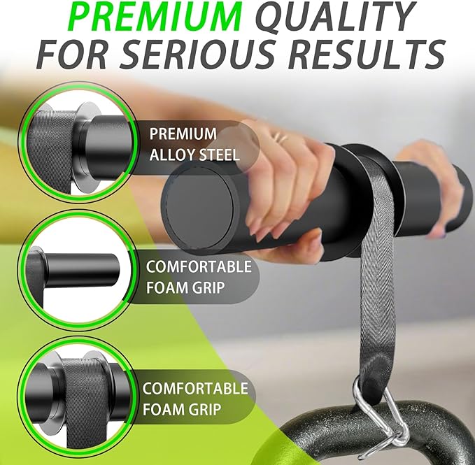 Forearm Strengthener Roller with Loading Pin and Thick Foam Grip – Multi-Functional Wrist Roller & Arm Blaster for Forearm, Wrist, and Grip Strength Training