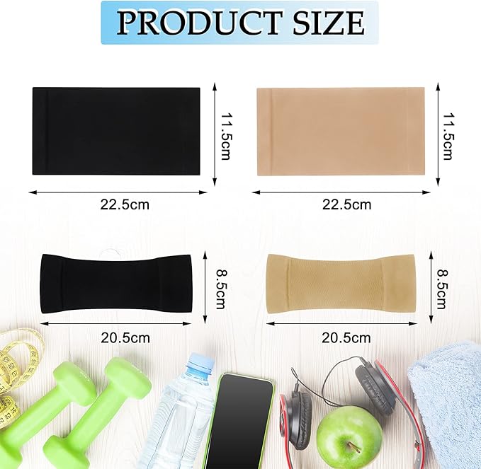 4 Pairs Slimming Arm Shaper and Thigh Slimmers Set, Elastic Compression Arm Shapers Upper Arm Sleeve Slimming Thigh Sleeves Thigh Wraps Slim for Women