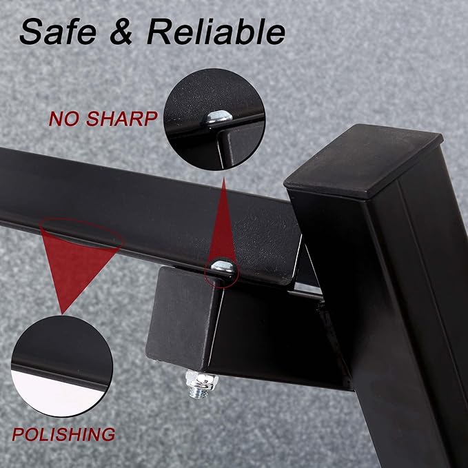 PayLessHere Dumbbell Rack 3 Tier Weight Storage Organizer Racks with Solid Steel Holder & 1000lbs Capacity For Home Gym, Black