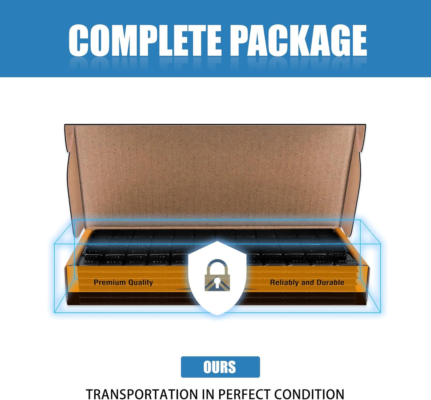 1/4 Oz Black Adhesive Backed Wheel Weights, Stick on Wheel Weights for Cars, Trucks, SUVs, Motorcycles, Low Profile (72 Oz Pack)