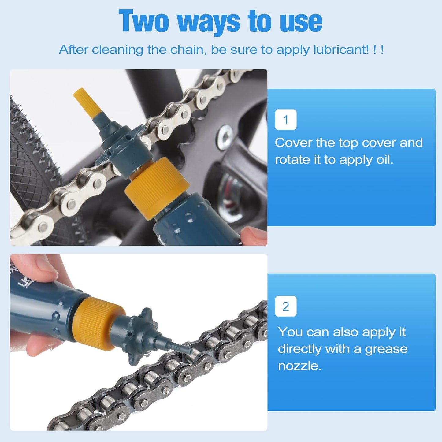 Bike Cleaning Kit Including Bicycle Chain Scrubber, Bike Link Pliers, Bicycle Chain Cleaning Agent, Chain Lube, Cleaner Brush Tool
