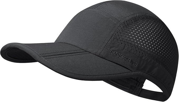 GADIEMKENSD Mens Folding Outdoor Hat Long Brim UPF 50+ Sun Protection