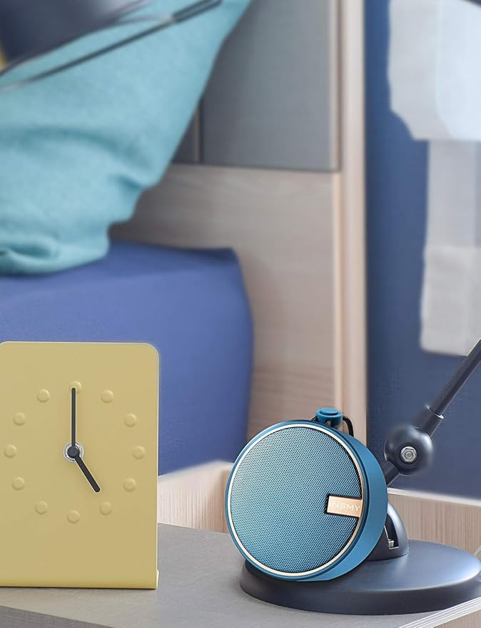 INSMY C12 IPX7 Waterproof Shower Bluetooth Speaker, Portable Small Speaker, Speakers Bluetooth Wireless Loud Clear Sound Support TF CSuard ction Cup for Outdoor Kayak Canoe Beach Gift (Navy)