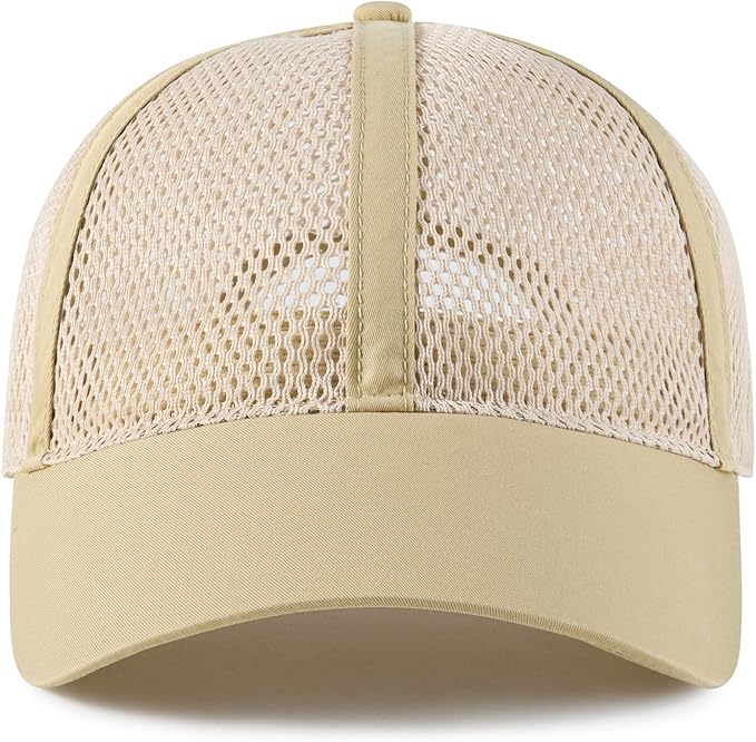 VOBOOM Breathable Full Mesh Baseball Cap for Men, Women, Lightweight Trucker Hats Outdoor Sports Wear