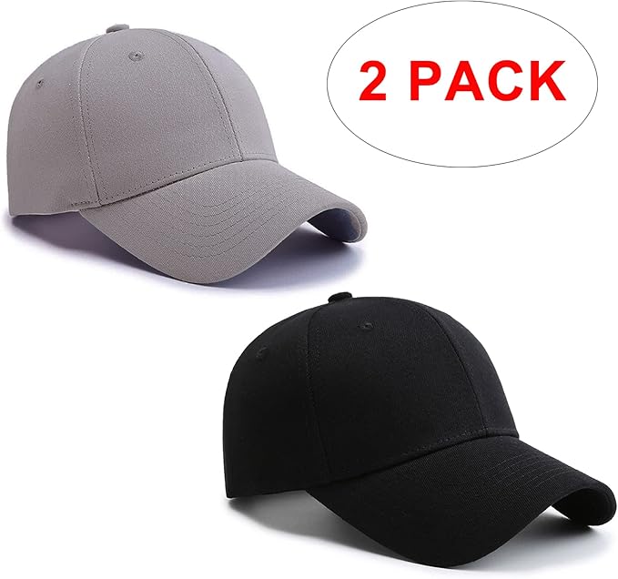 PFFY 2 Packs Baseball Cap Golf Dad Hat for Men and Women