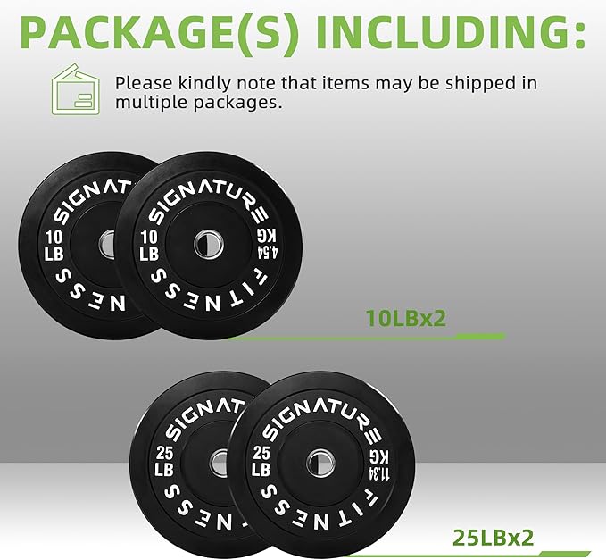 Olympic Bumper Plates Set, 2" Weight Plates for Strength Training & Weightlifting, Paris or Set or Set with Barbell, Multiple Options